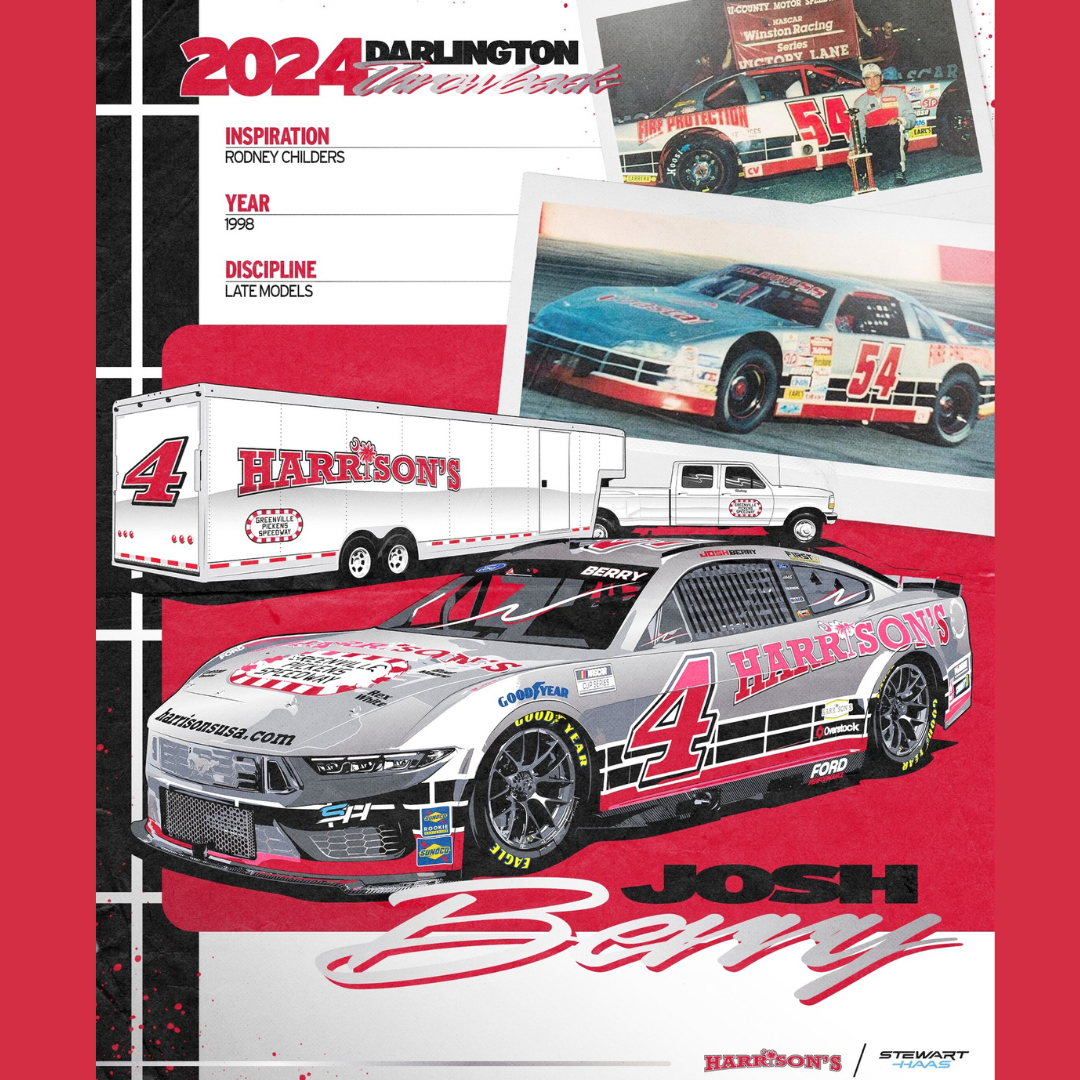 Berry, Childers Look Ahead to NASCAR Throwback Weekend at Darlington Raceway