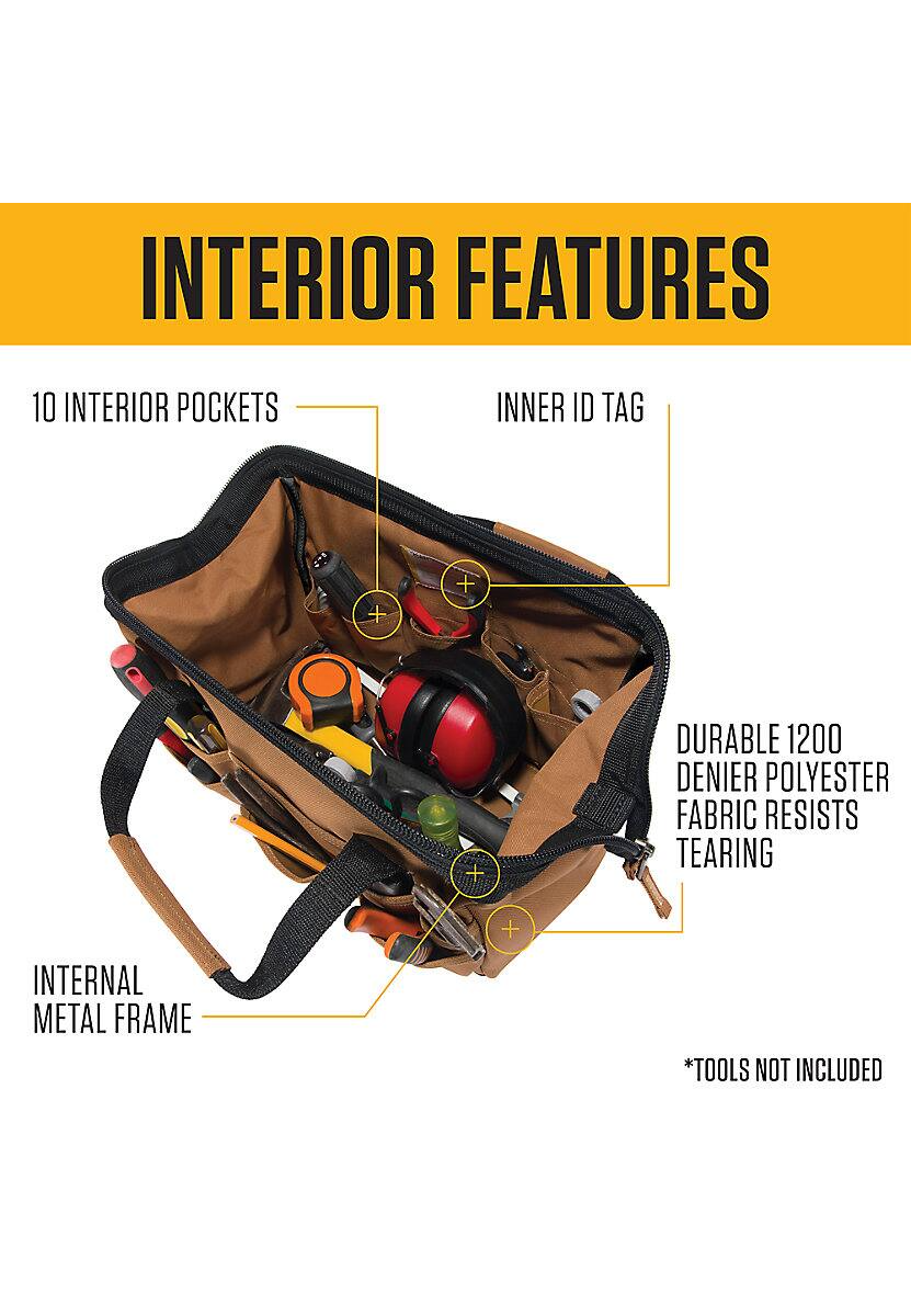 Carhartt 14-Inch 25-Pocket Heavyweight Tool Bag