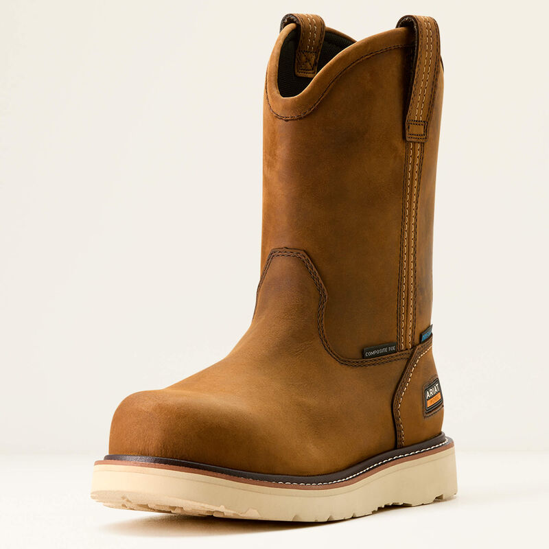 Ariat Men's Rebar Wedge Pull-On Waterproof Composite Toe Work Boot