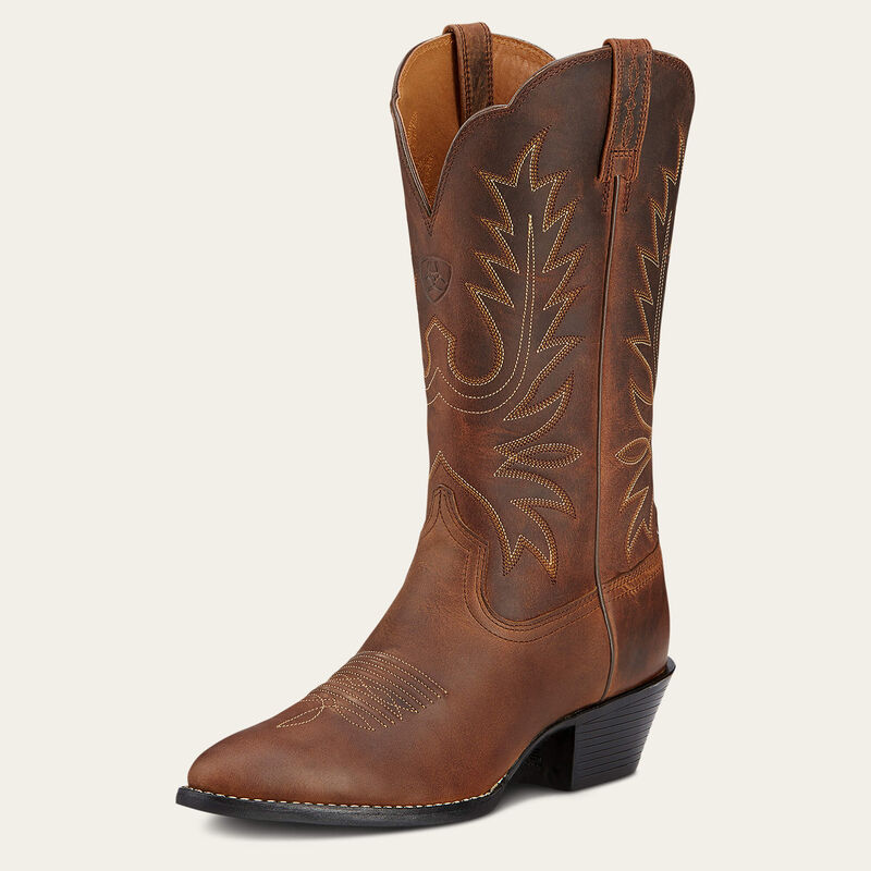 Ariat Bottes Western Heritage X Toe Elastic Calf Femme Marron Ariat Bottes Western Heritage X Toe Elastic Calf Femme Marron