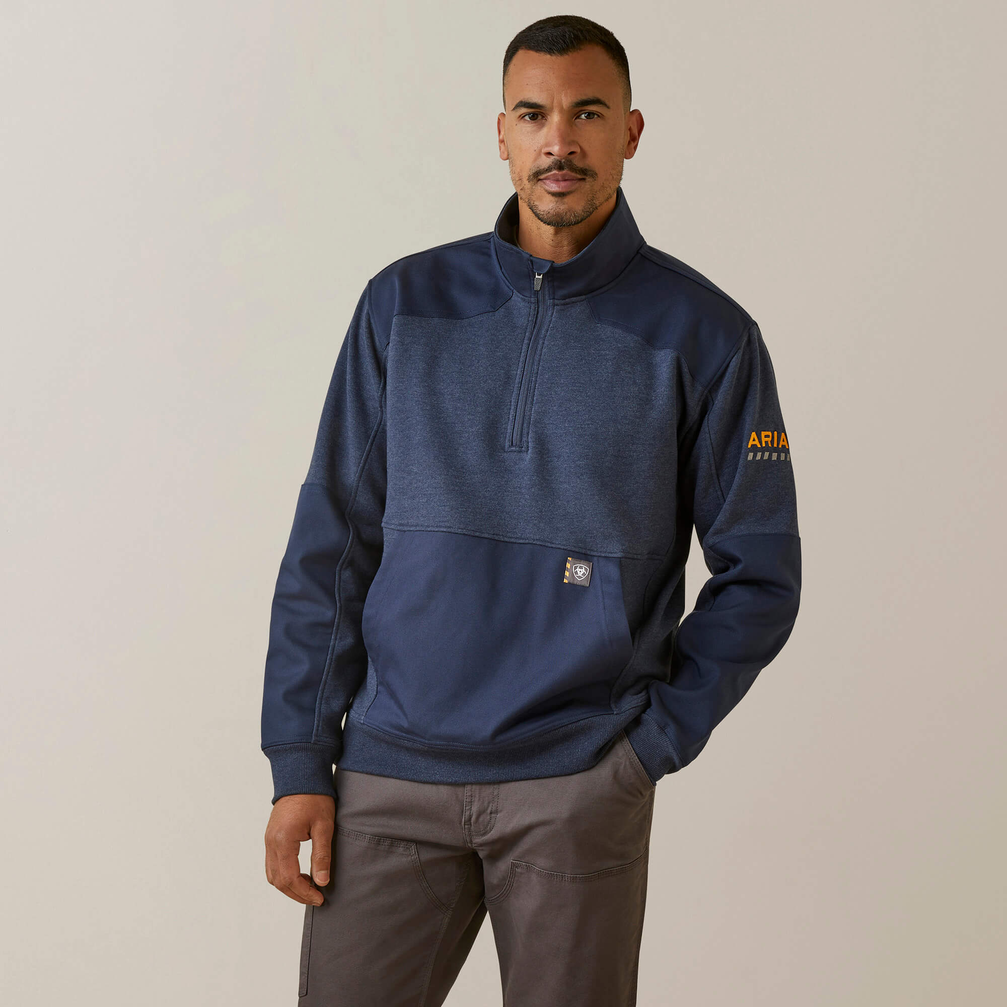 Ariat Men's Rebar Workman DuraCanvas Quarter-Zip Sweatshirt