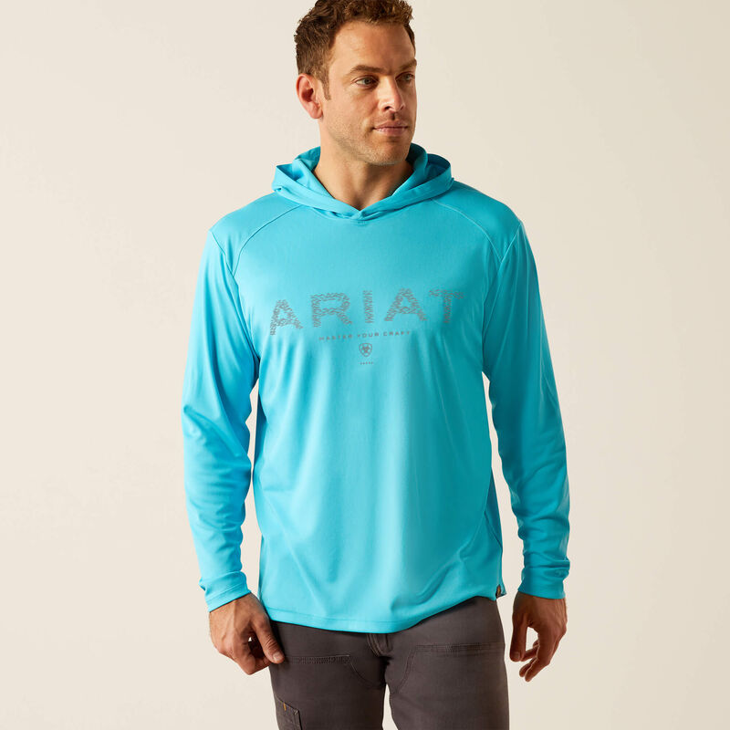 Ariat Men's Rebar Sunblocker Craft Hooded T-Shirt