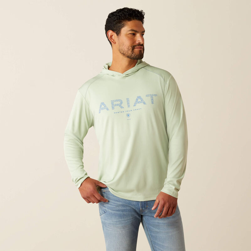 Ariat Men's Rebar Sunblocker Craft Hooded T-Shirt