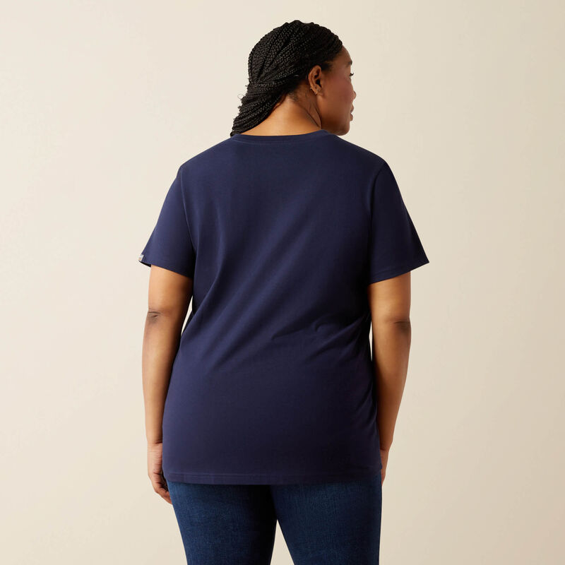 Ariat Women's Rebar Cotton Strong Standard V Neck T-Shirt