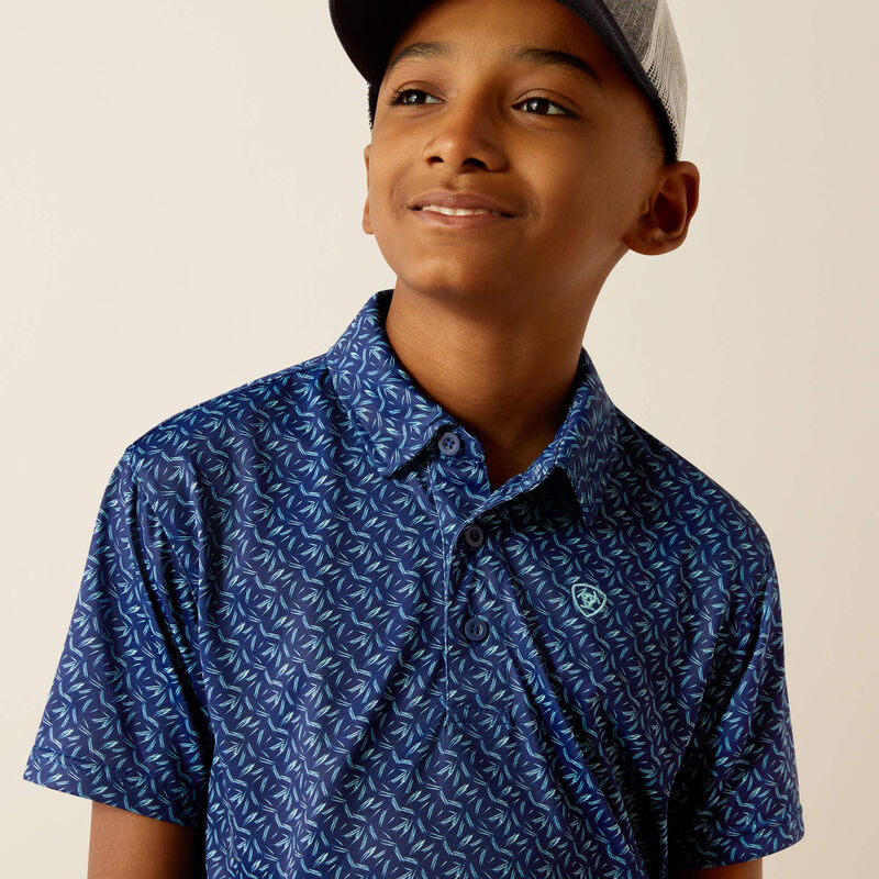 Ariat Boy's All Over Print Polo