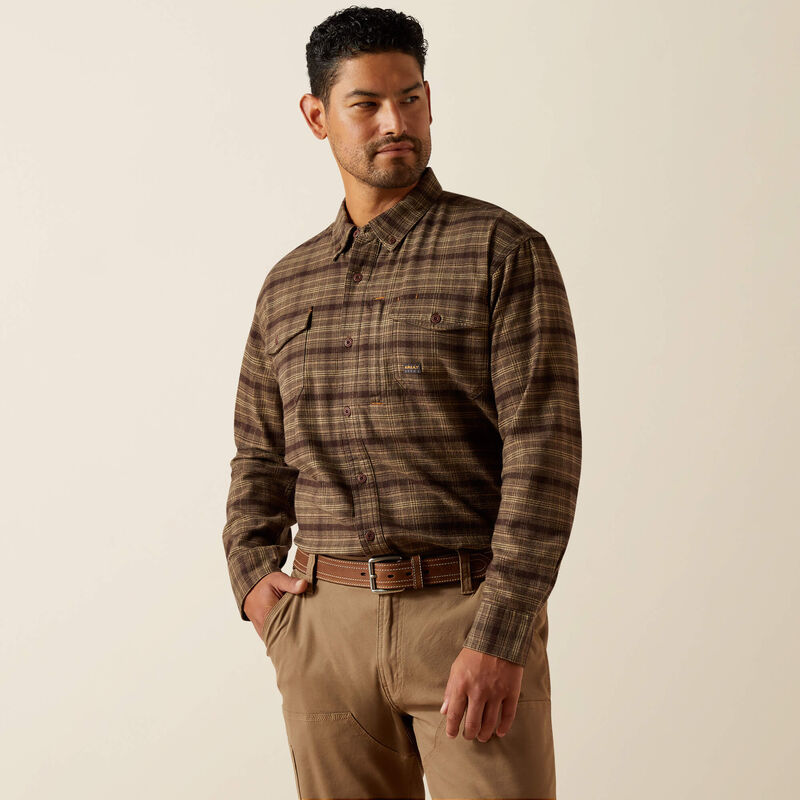 Ariat Men's Rebar Flannel DuraStretch Work Shirt