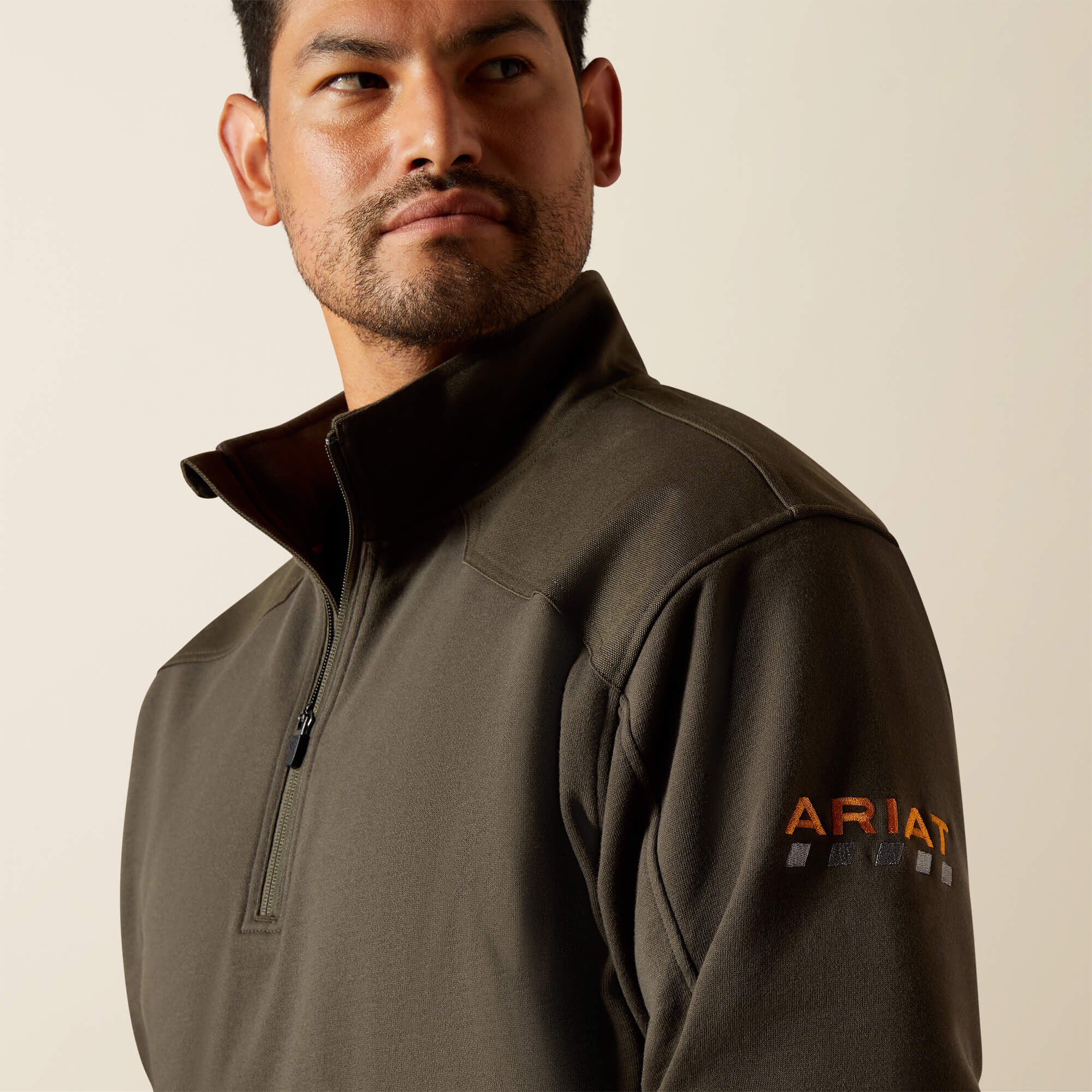 Ariat Men's Rebar Workman DuraCanvas Quarter-Zip Sweatshirt