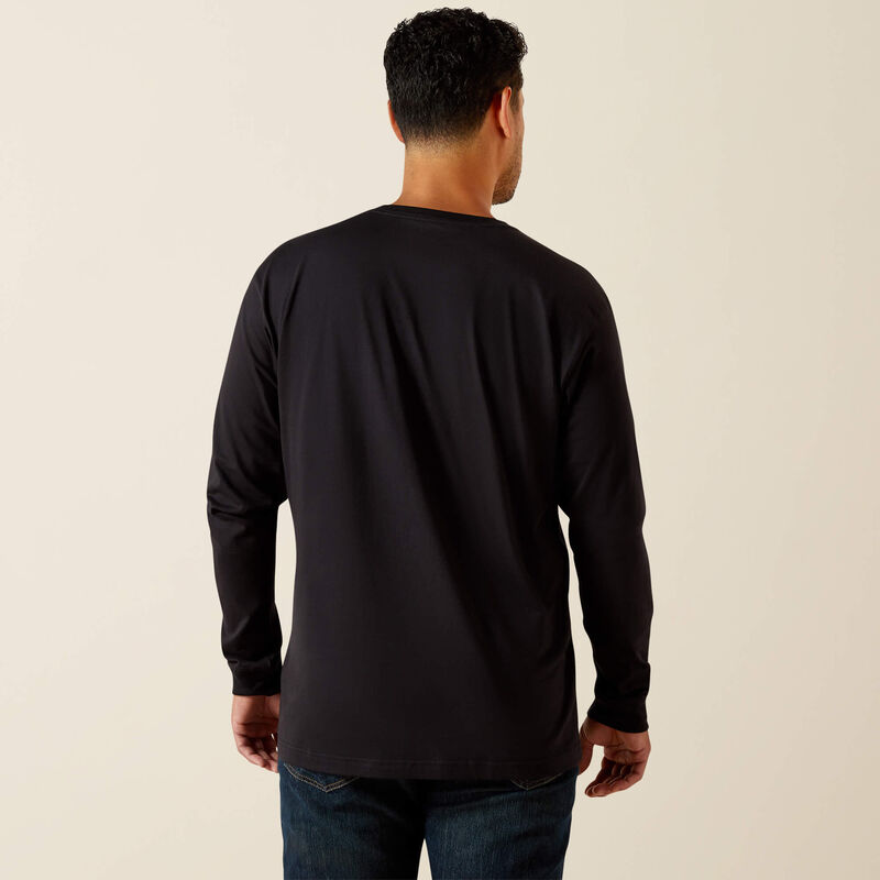 Ariat Men's Rebar Cotton Strong Standard Long-Sleeve Pocket T-Shirt