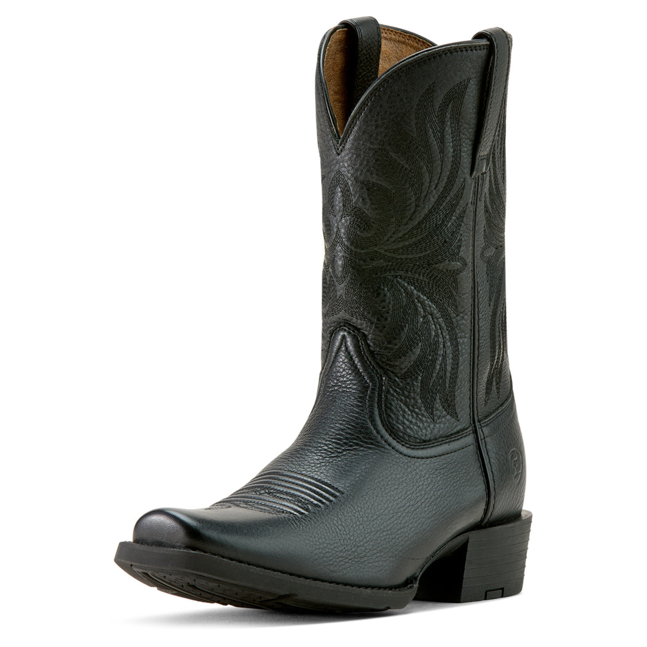 Ariat Sport Narrow Cutter Toe Cowboy Boot - Black Deertan - 12 Ariat Sport Narrow Cutter Toe Cowboy Boot - Black Deertan - 12