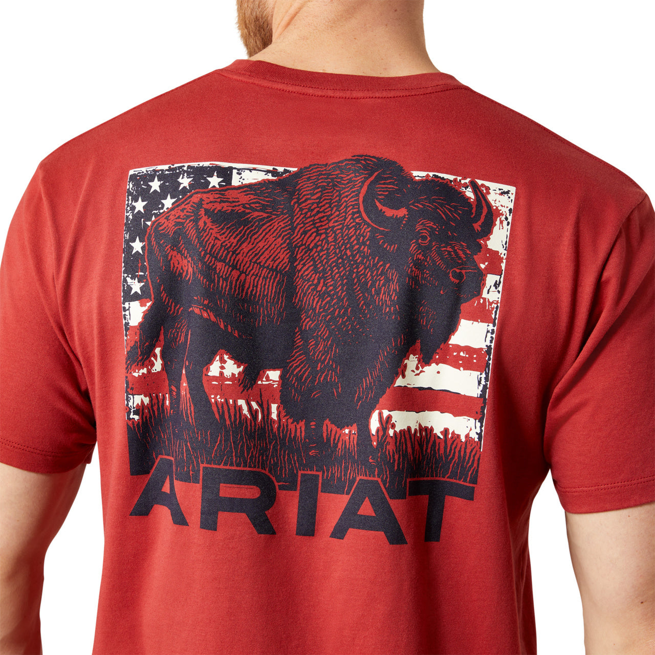 Ariat Men's Buffalo Flag Short-Sleeve T-Shirt