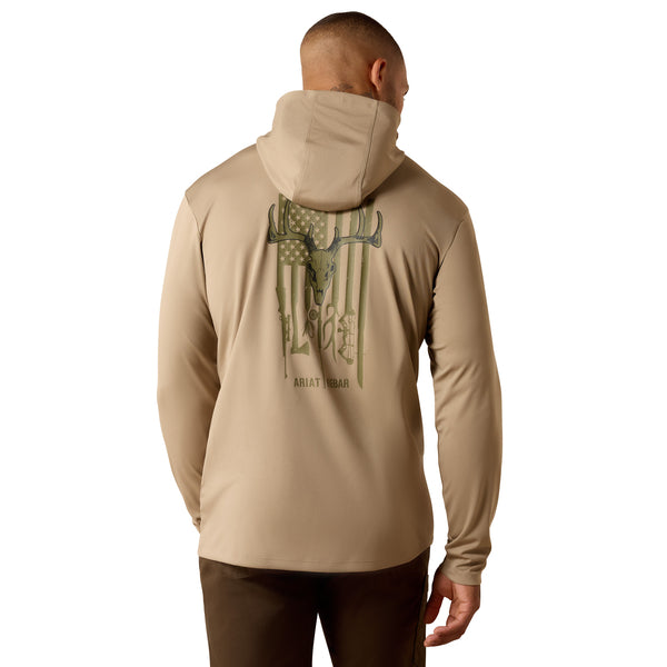 Ariat Men's Rebar Sunblocker Outdoor Hooded Long-Sleeve T-Shirt