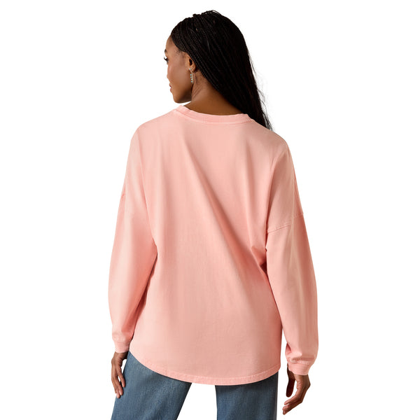 Ariat Women's Canvas Oversized Long-Sleeve T-Shirt