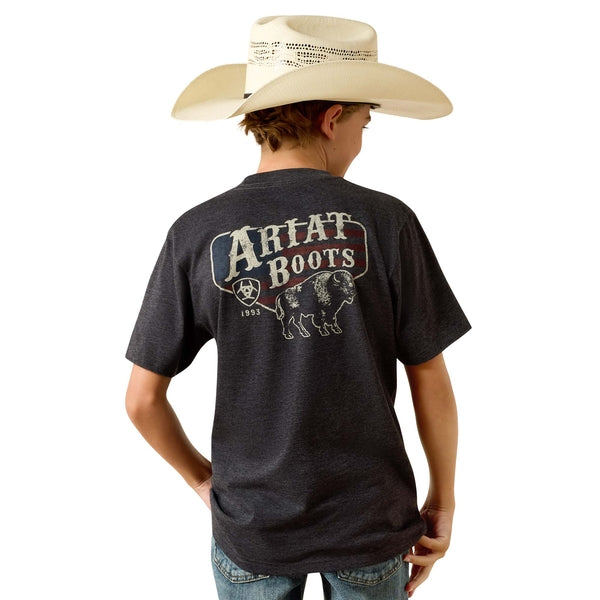 Ariat Boy's American Bison Short-Sleeve T-Shirt