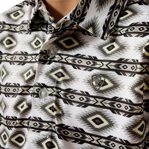 Ariat Boy's All Over Print Short-Sleeve Polo