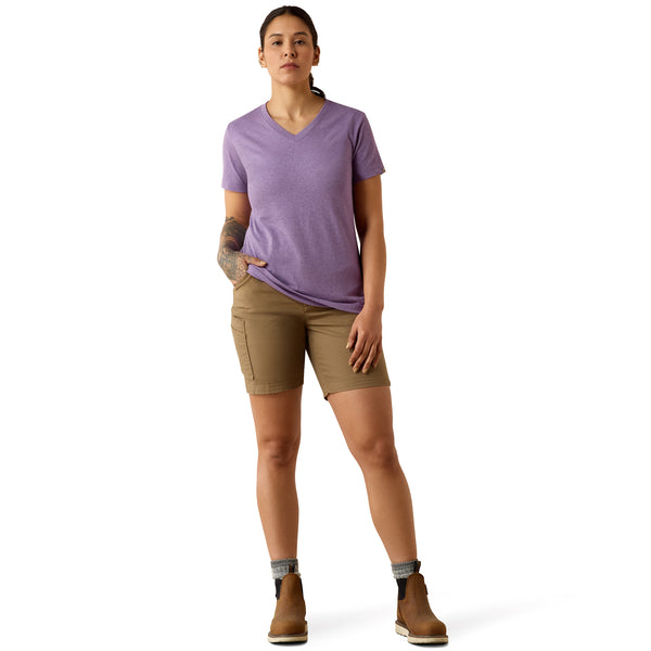Ariat Women's Rebar Cotton Strong Standard V-Neck Short-Sleeve T-Shirt