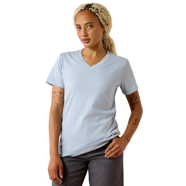 Ariat Women's Rebar Cotton Strong Standard V-Neck Short-Sleeve T-Shirt