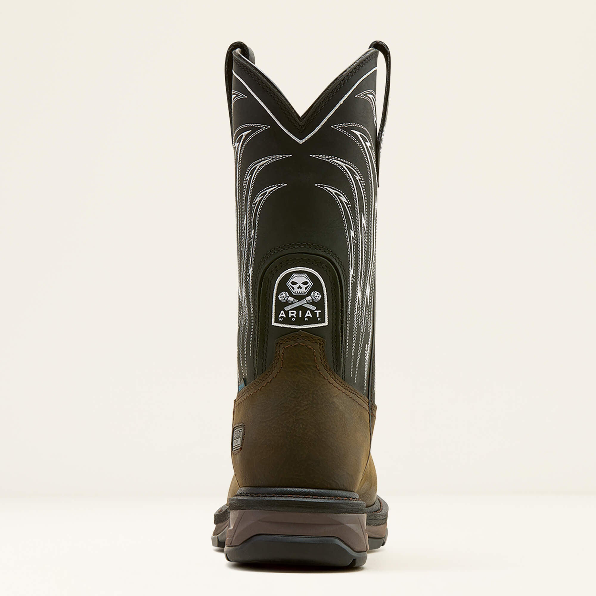 Ariat Men's WorkHog XT Bolt Skull Waterproof Wide Square Toe Carbon Toe Work Boot