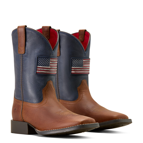 Ariat Kid's Freedom Rider Wide Square Toe Western Boot