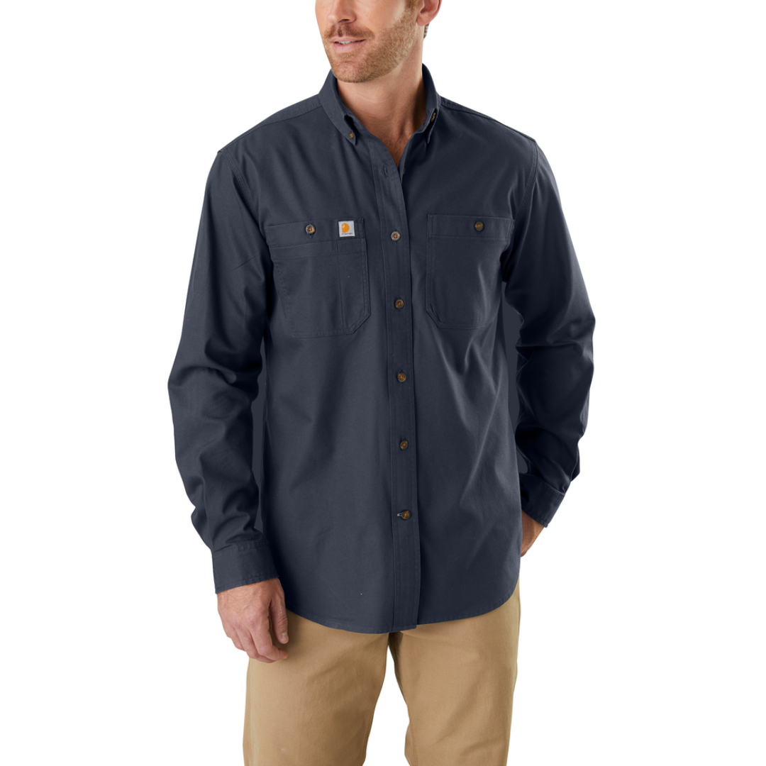 Carhartt Men's Rugged Flex Relaxed Fit Midweight Canvas Long-Sleeve Shirt