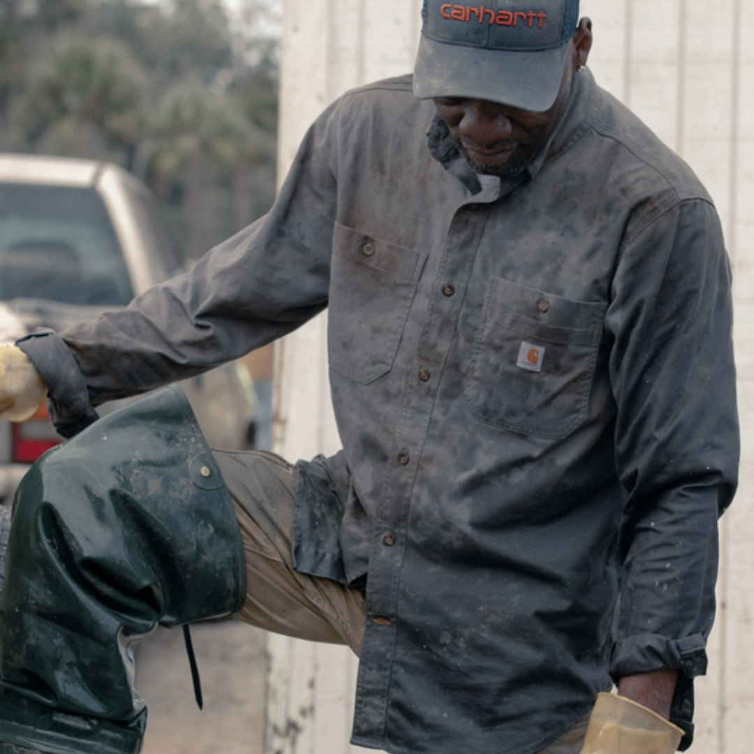 Carhartt Men's Rugged Flex Relaxed Fit Midweight Canvas Long-Sleeve Shirt