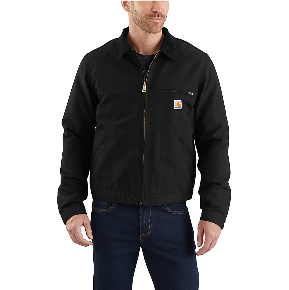 Carhartt Men's Relaxed Fit Duck Blanket-Lined Detroit Jacket Carhartt Men's Relaxed Fit Duck Blanket-Lined Detroit Jacket