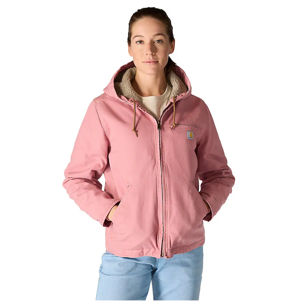Carhartt Women's Loose Fit Washed Duck Sherpa Lined Jacket