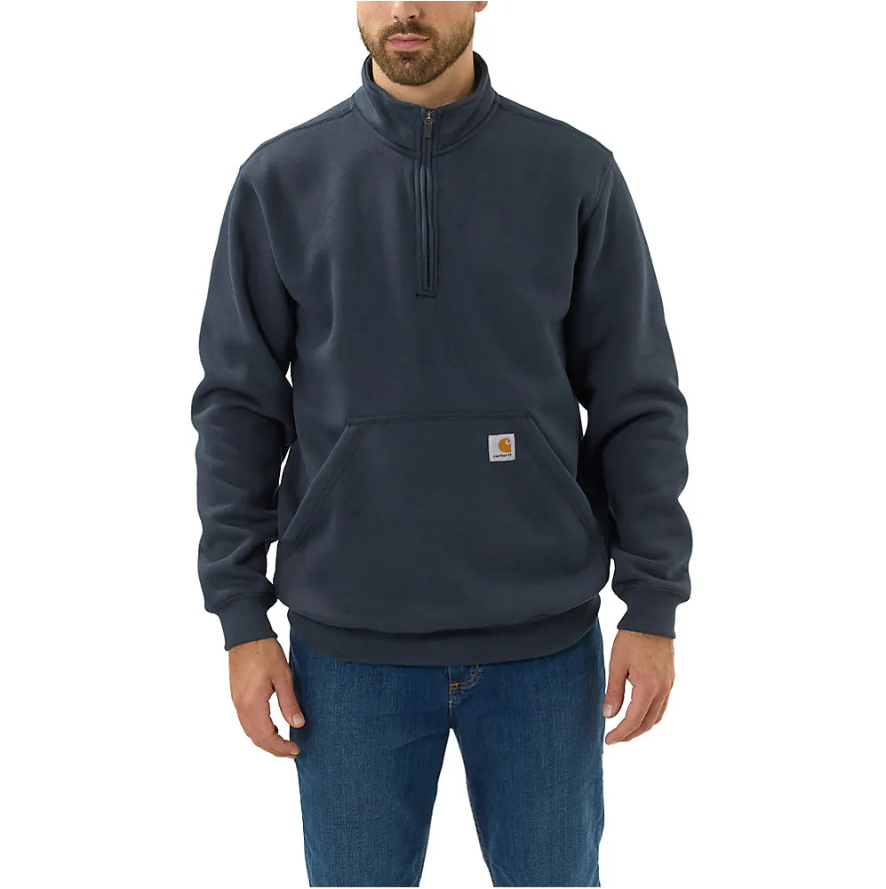 Carhartt Men's Loose Fit Midweight Quarter-Zip Mock-Neck Sweatshirt
