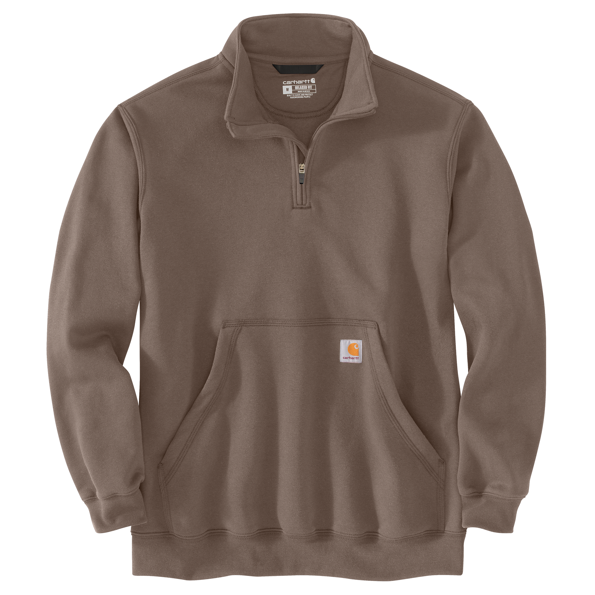 Carhartt Men's Loose Fit Midweight Quarter-Zip Mock-Neck Sweatshirt