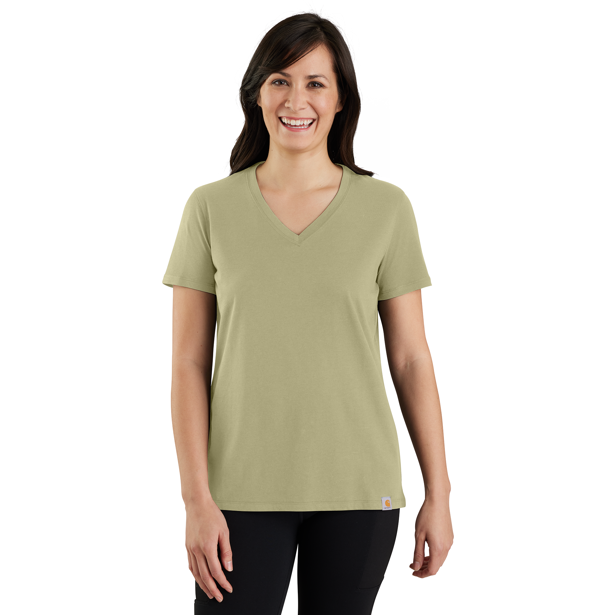 Carhartt Women's TENCEL™ Fiber Series Relaxed Fit Short-Sleeve V-Neck T-Shirt