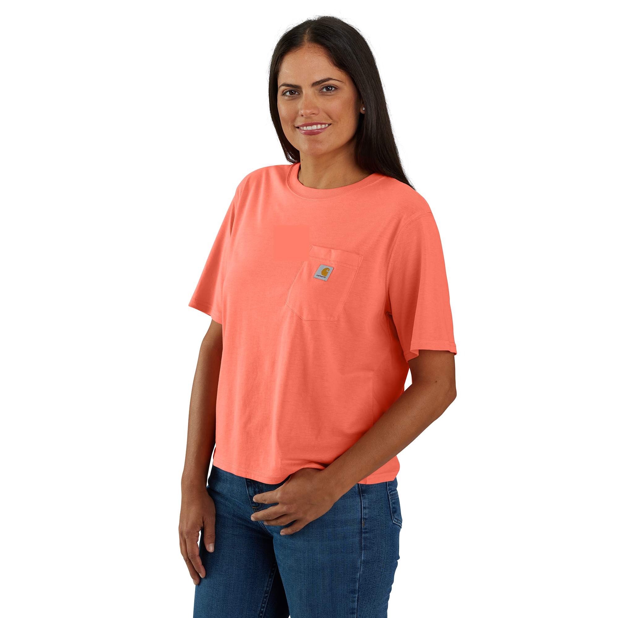 Carhartt Women's Tencel Fiber Sertes Loose Fit Short-Sleeve Crewneck T-Shirt