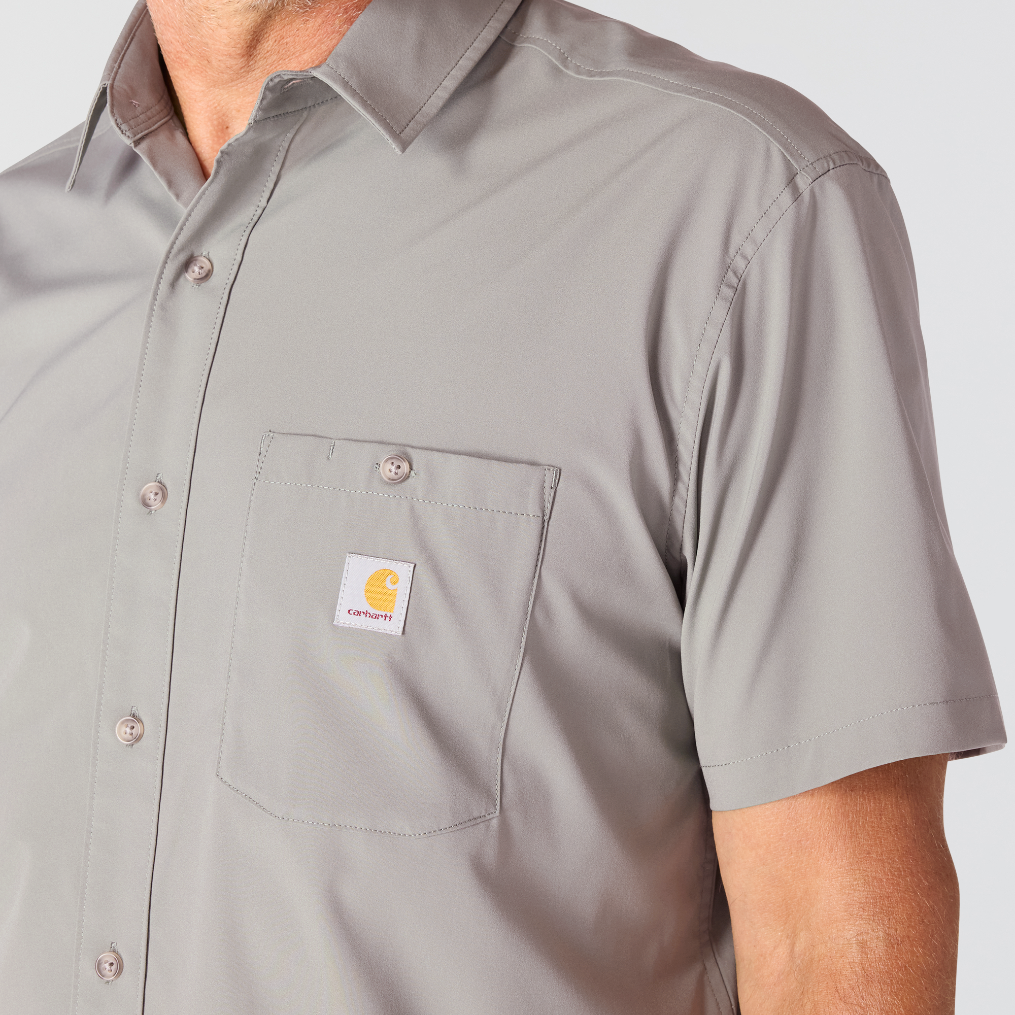 Carhartt Men's Force Sun Defender Woven Relaxed Fit Short-Sleeve Shirt