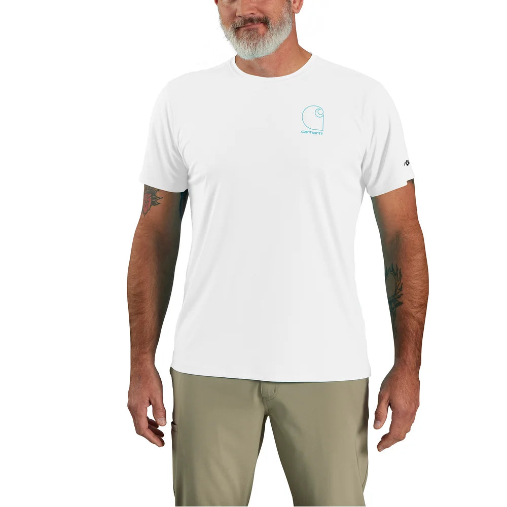 Carhartt Men's Force Sun Defender Relaxed Logo Short-Sleeve T-Shirt