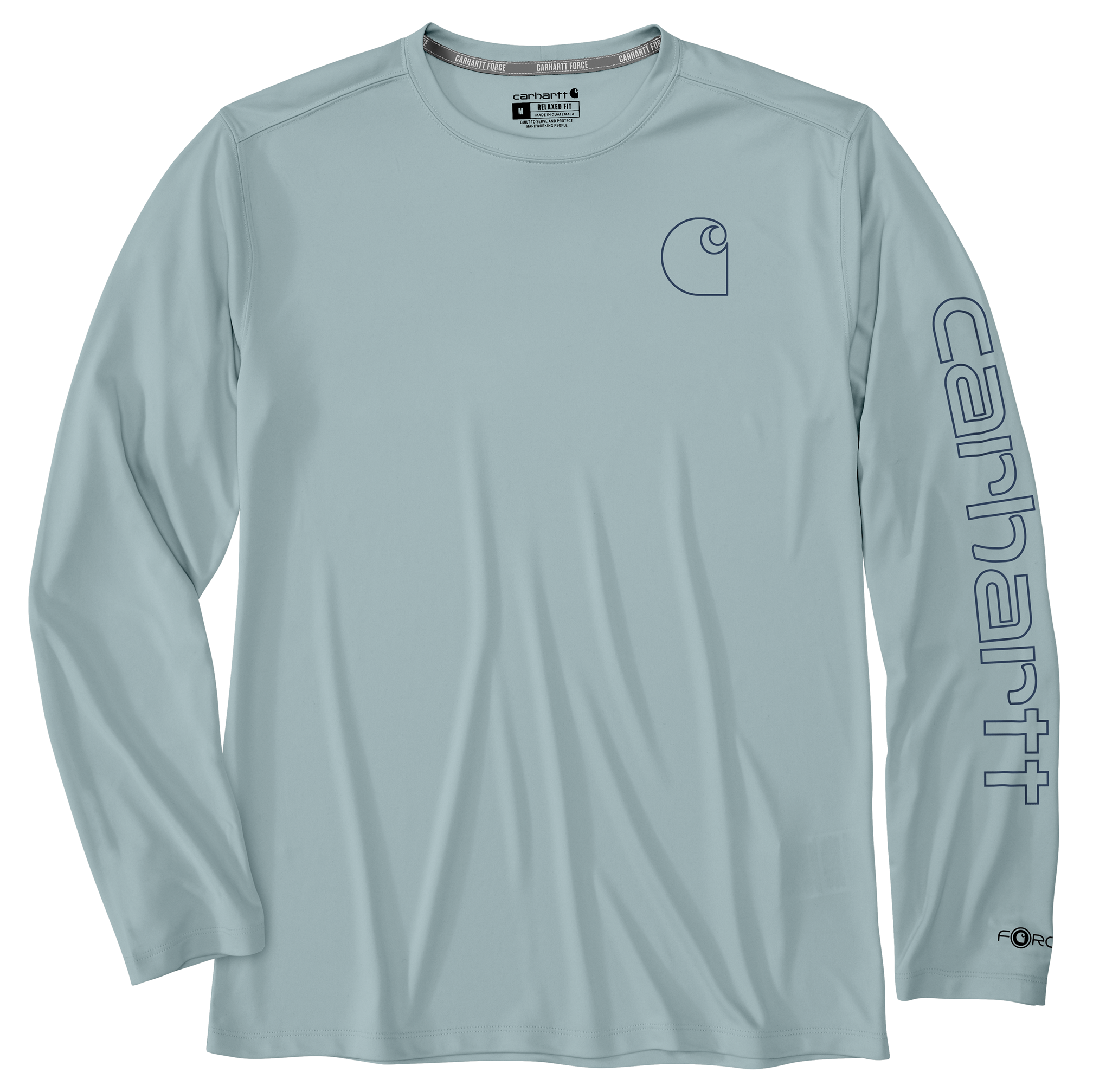 Carhartt Men's Force Sun Defender Lightweight Long-Sleeve Logo Graphic T-Shirt