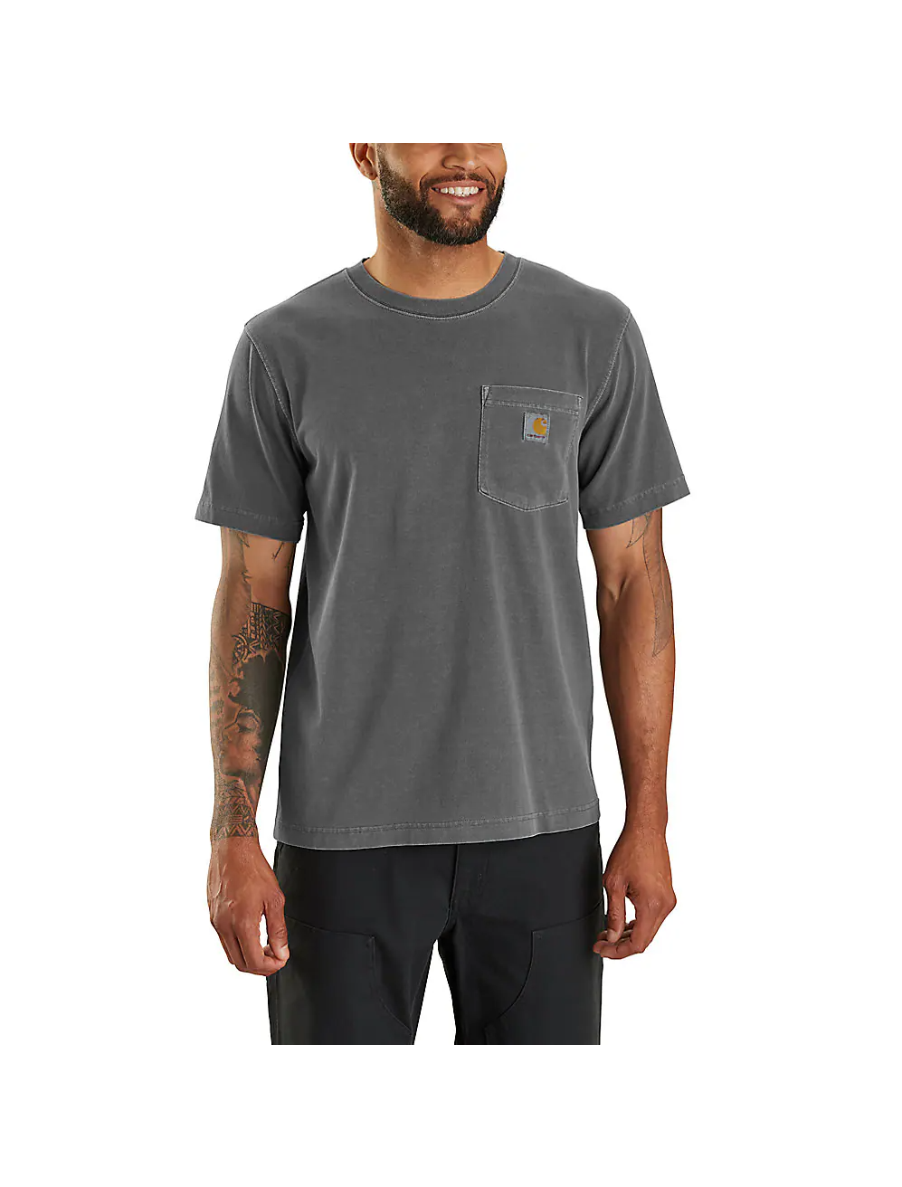 Carhartt Men's Relaxed Fit Lightweight Short-Sleeve Garment Dyed Pocket T-Shirt