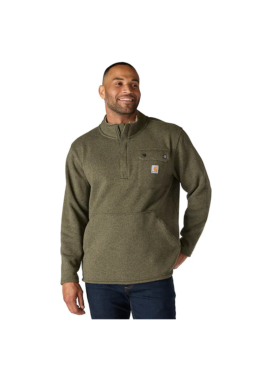 Carhartt Men's Relaxed Fit Midweight Quarter Zip Pocket Sweater Fleece