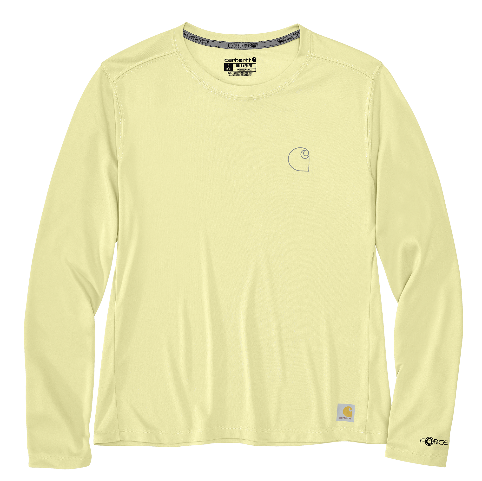 Carhartt Women's Force Sun Defender Relaxed Long-Sleeve Logo T-Shirt