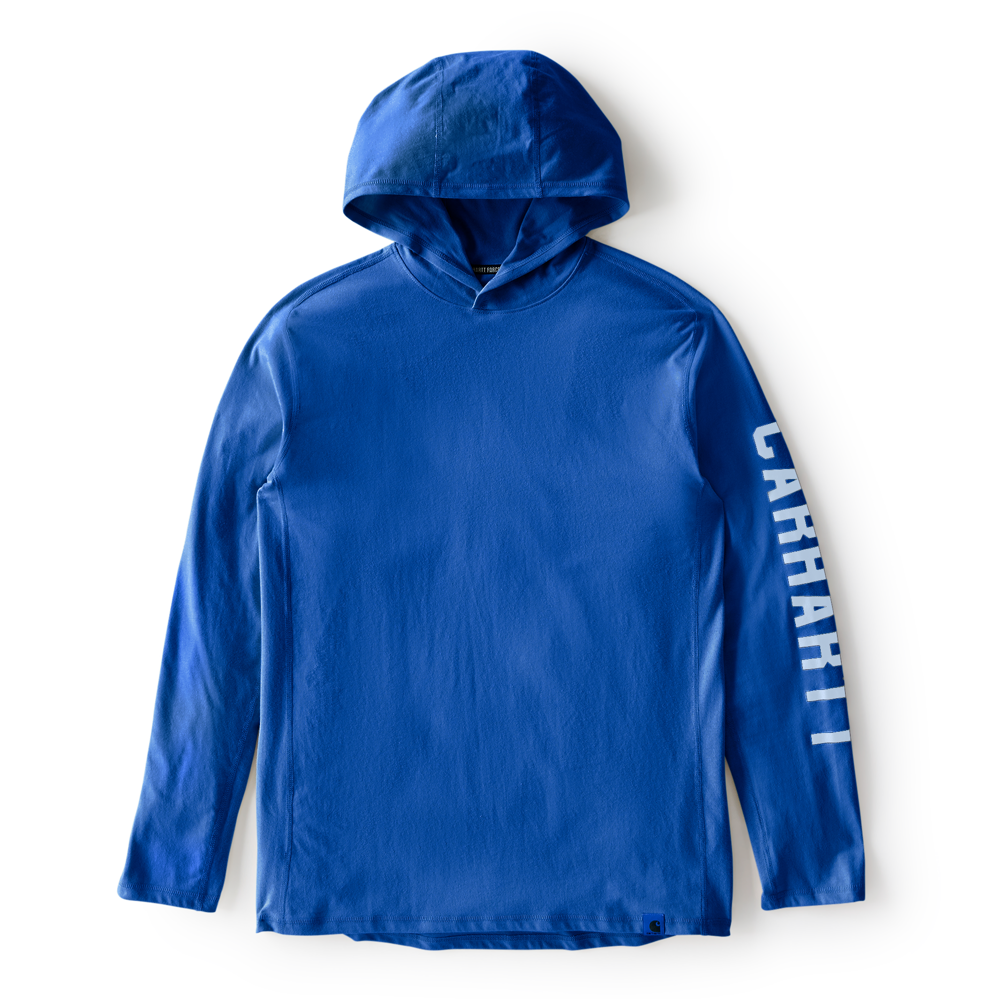 Carhartt Men's Force Relaxed Fit Long-Sleeve Logo Graphic Hooded T-Shirt