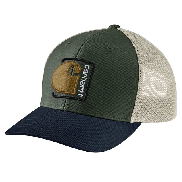 Carhartt Men's Canvas Mesh-Back C Patch Cap