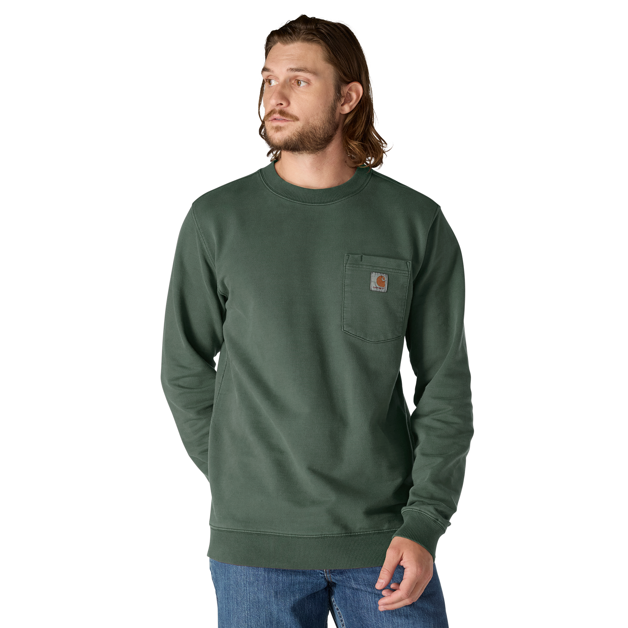Carhartt Men's Durham Garment Dyed Crewneck Sweatshirt