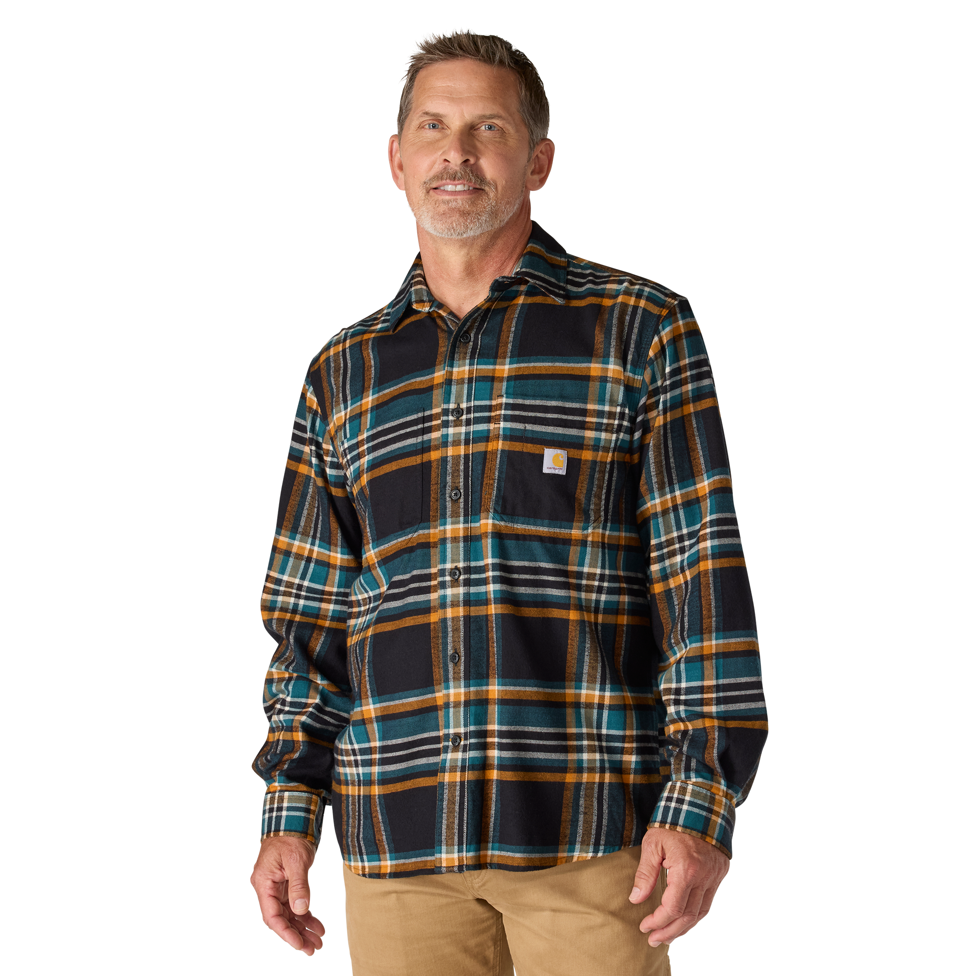 Carhartt Men's Rugged Flex Relaxed Fit Midweight Flannel Long-Sleeve Shirt