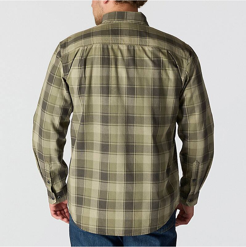 Carhartt Men's Loose Fit Midweight Chambray Long-Sleeve Plaid Shirt