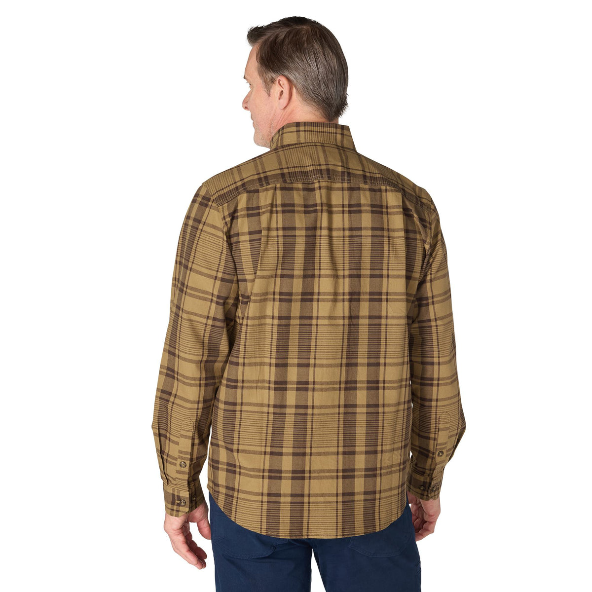 Carhartt Men's Loose Fit Midweight Chambray Long-Sleeve Plaid Shirt