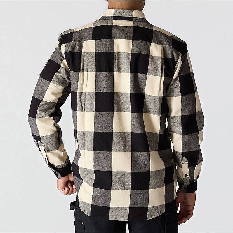 Carhartt Men's Loose Fit Heavyweight Flannel Long-Sleeve Plaid Shirt