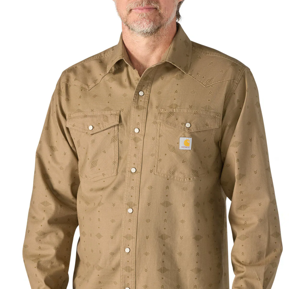 Carhartt Men's Montana Rugged Flex Relaxed Fit Lightweight Long-Sleeve Snap-Front Plaid Shirt