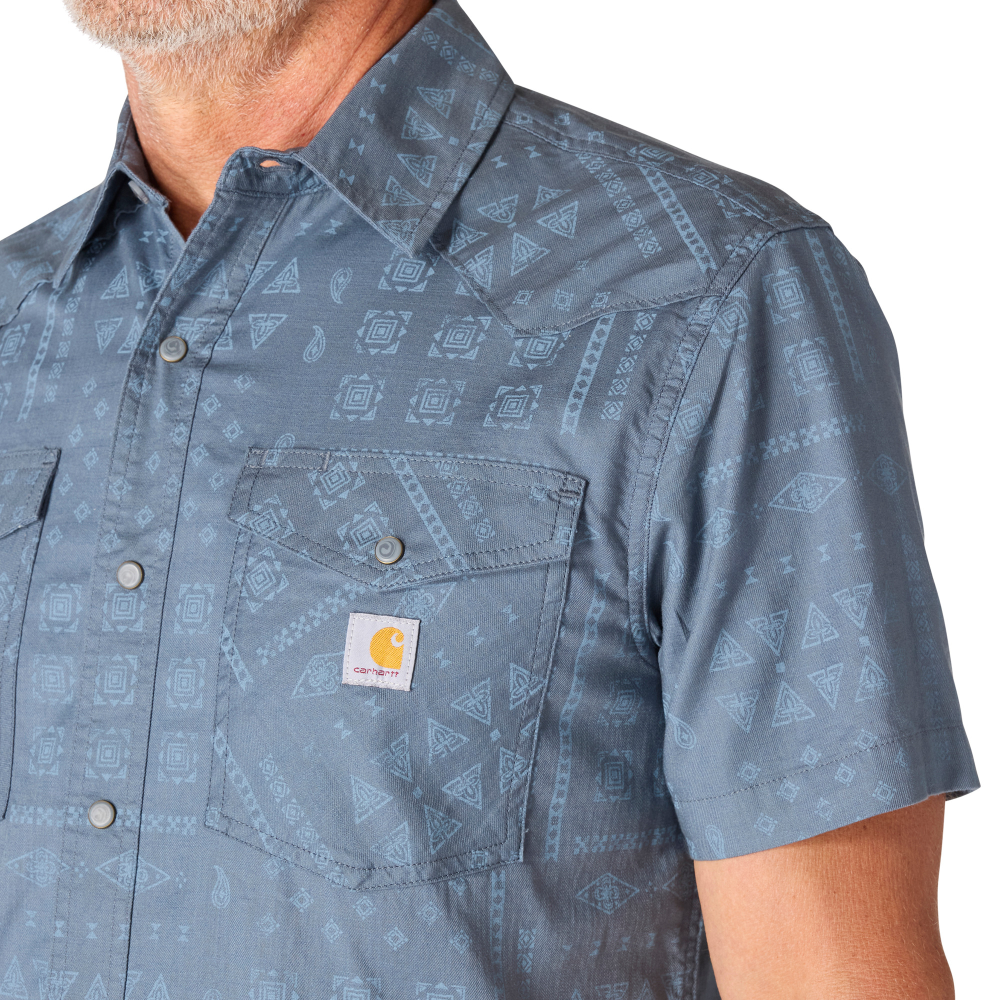 Carhartt Men's Montana Bozeman Relaxed Fit Short-Sleeve Plaid Shirt