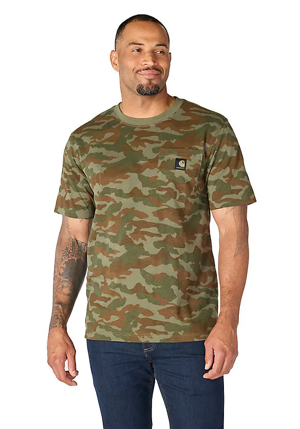 Carhartt Men's Irvine Relaxed Camo Short-Sleeve T-shirt