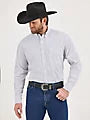 Wrangler Men's George Strait Long Sleeve Button Down One Pocket Shirt