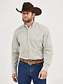 Wrangler Men's George Strait Long Sleeve Button Down Two Pocket Shirt