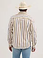 Wrangler Men's Retro Premium Brushpopper Stripe Western Snap Shirt