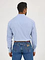 Wrangler Men's Wrinkle Resist Long-Sleeve Western Snap Stripe Shirt